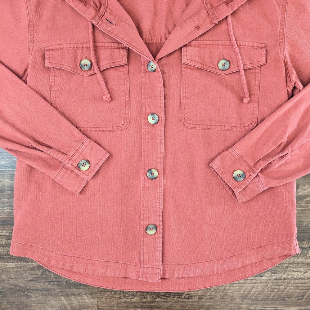 Maurices Hooded Shacket Jacket